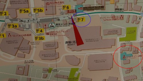 赤坂駅地図案内
