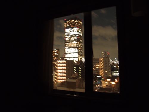 窓から見える東京ミッドタウン